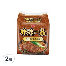 味丹 味味一品 原汁珍味牛肉麵 185g, 6包