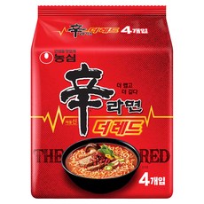 Nongshim 農心 the red兩倍特辣辛拉麵 125g, 4包