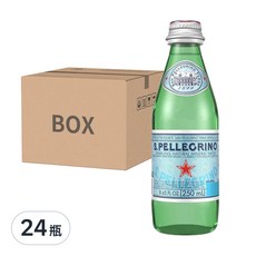 SANPELLEGRINO 聖沛黎洛 氣泡天然礦泉水, 250ml, 24瓶