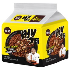 PAIK COOK 白種元炸醬泡麵 140g, 4包