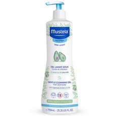 mustela 慕之恬廊 兒童洗髮沐浴雙潔乳 0歲以上, 750ml, 1瓶