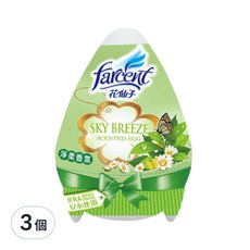 farcent 花仙子 好心情香氛蛋, 淨柔香氛, 120g, 3個