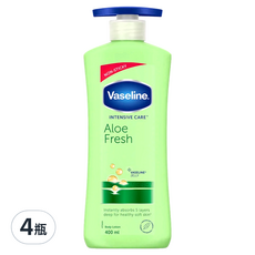 Vaseline 凡士林 蘆薈精華乳液, 400ml, 4瓶