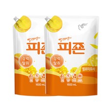 碧珍 高級衣物香氛柔軟精補充包 Yellow Mimosa, 1.6L, 2包