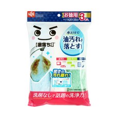 LEC 激落 去油汙抹布 3入, 1包