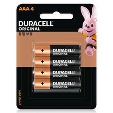 DURACELL 金頂 鹼性電池 AAA, 4入, 1個