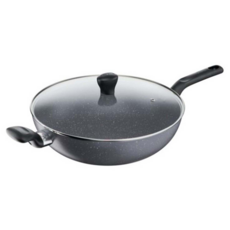 Tefal 特福 礦石灰系列 不沾炒鍋加蓋, 32cm, 1個