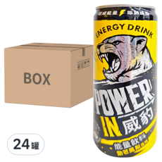 金車 POWER IN 威豹 能量飲料 勁芒鳳梨風味, 320ml, 24罐