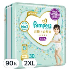 Pampers 幫寶適 台灣公司貨 日本原裝 一級幫拉拉褲/尿布, XXL, 90片