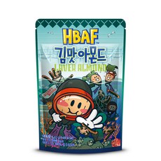 HBAF 海苔風味杏仁果, 120g, 1包