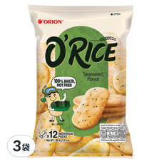 ORION 好麗友 O'RICE 米餅 海苔口味, 95.4g, 3袋