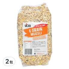 VIOLA 綜合穀粒殼片 6 Grain Muesli, 1kg, 2包