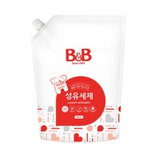 B&B 嬰幼兒衣物洗衣精 補充包, 1500ml, 3包