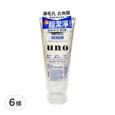 uno 新淨洗顏乳, 130g, 6條