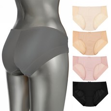 BASE ALPHA ESSENTIALS 女款無痕內褲5件組, 淺米色+米色+粉色+深灰色+黑色, 1組
