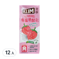 Nestle 雀巢 克寧 KLIM 國小生草莓優酪乳 SL-200, 198ml, 12入