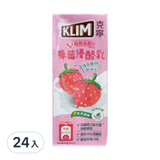 Nestle 雀巢 克寧 KLIM 國小生草莓優酪乳 SL-200, 198ml, 24入