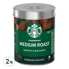 STARBUCKS 星巴克 中度烘焙美式即溶咖啡 90g, 1件, 2個