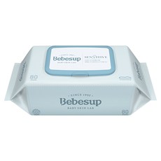 Bebesup 嬰兒用濕紙巾 敏感肌適用, 80張, 20包