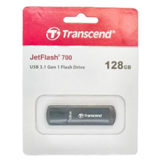 Transcend 創見 USB3.1 隨身碟 JetFlash 700 黑色, 128GB, 1個