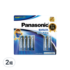 Panasonic Evolta鹼性電池 4號, 10顆, 2組