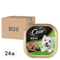 Cesar 西莎 風味餐盒, 野菜牛肉口味, 100g, 24罐