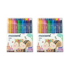 Monami Moniju Sharp Color Pencil W 2p, 24 種顏色