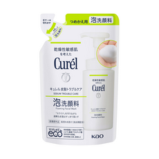 Curel 珂潤 控油保濕洗顏慕絲 補充包, 130ml, 1包