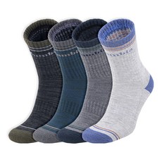 Columbia 哥倫比亞 氣墊運動中筒襪 4雙, 象牙色+藍色、灰色+海軍藍、深灰色+海軍藍、黑色+橄欖色