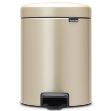 brabantia 簡約腳踏式垃圾桶, Metallic Gold