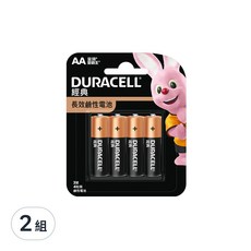 DURACELL 金頂 經典鹼性電池 3號, 4顆, 2組