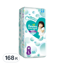 Pampers 幫寶適 清新幫拉拉褲/尿布, 褲型, 大型L, 9~14kg, 168片