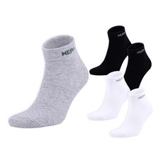 NEPA 短襪套組 5雙入, 黑色+灰色+白色