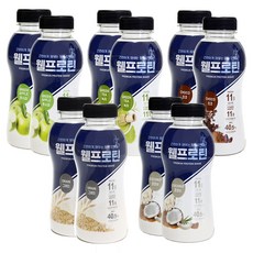 WELL乳清蛋白搖搖飲組(青蘋果 2入+綠茶 2入+巧克力 2入+穀物 2入+椰子 2入), 1組