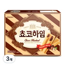 CROWN 皇冠 巧克力夾心威化酥, 284g, 3盒