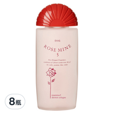 EVAS Rose Mine5 玫瑰香體露, 8瓶, 185ml