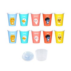 KAKAO FRIENDS 角色印花環保隨行杯 10入組, 混色, 360ml