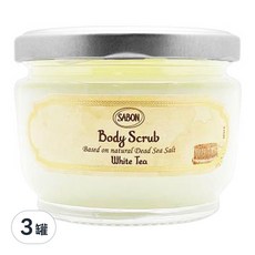 SABON 白茶身體磨砂膏, 320g, 3罐