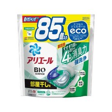 ARIEL 4D碳酸機能洗衣膠球 室內曬衣 BIO綠色, 85顆, 1袋