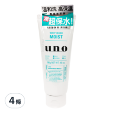 uno 新潤洗顏乳, 130g, 4條