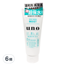 uno 新潤洗顏乳, 130g, 6條