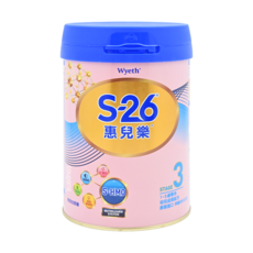 Wyeth 惠氏 S-26 惠兒樂幼兒成長配方奶粉 3號 1~3歲專用, 850g, 1罐