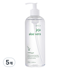 AVCA 濟州蘆薈舒緩凝膠, 500ml, 5個