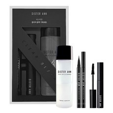 SISTER ANN 眼線化妝品3件組, 1組, Liner Edge Black + Smart Power Proof Mascara Black + Smart Lip & Eye Remover