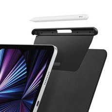 Spigen Apple Pencil筆座磁吸收納魔法鍵盤保護殼 DA20, 黑色