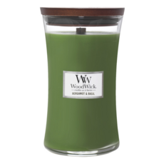 Woodwick 香氛蠟燭, Bergamot+Basil, 609.5g, 2個