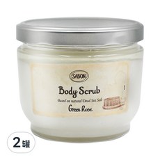 SABON 以色列綠玫瑰身體磨砂膏, 600g, 2罐