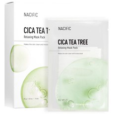 NACIFIC Cica 茶樹舒緩面膜 30g, 10片, 1盒