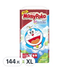 MamyPoko 滿意寶寶 哆啦A夢輕巧褲/尿布, XL, 144片