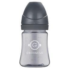 GROSMIMI 黑色系列 PPSU奶瓶 無奶嘴, 黑色系列 木炭灰色, 200ml, 2個